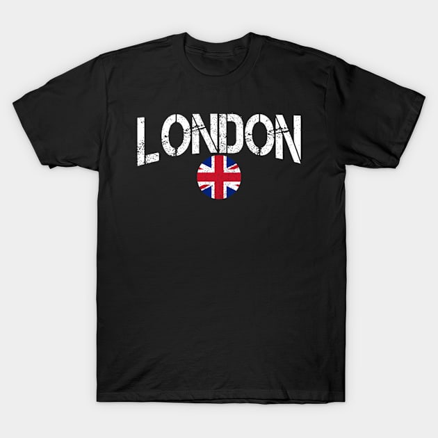 London Uk United Kingdom Union Jack England T-Shirt by AlfieDreamy 